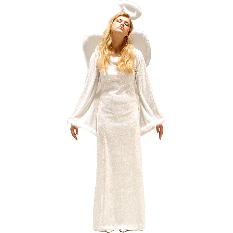 Andělské šaty - Karnevalový kostým anděla - vel. L