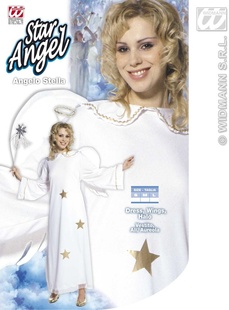 Dámské bílé šaty za anděla ve velikosti L