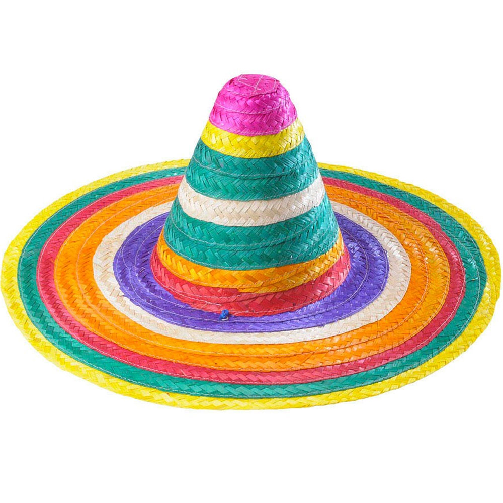 Mexické sombréro barevné - průměr 50 cm