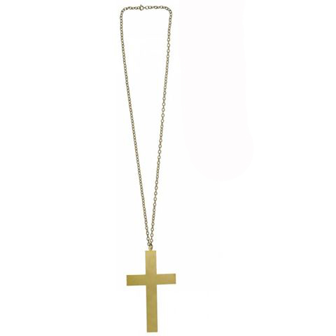 Přívěšek pro jeptišku i mnicha - zlatý kříž na krk