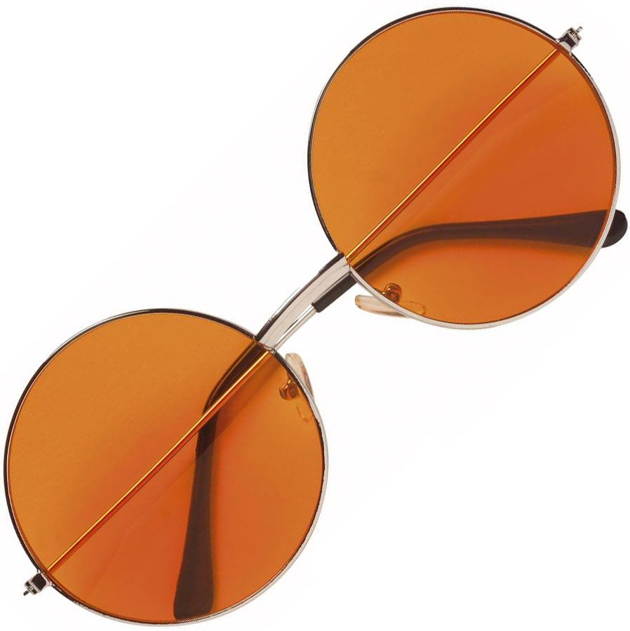 Brýle - Lenonky - Velké oranžové