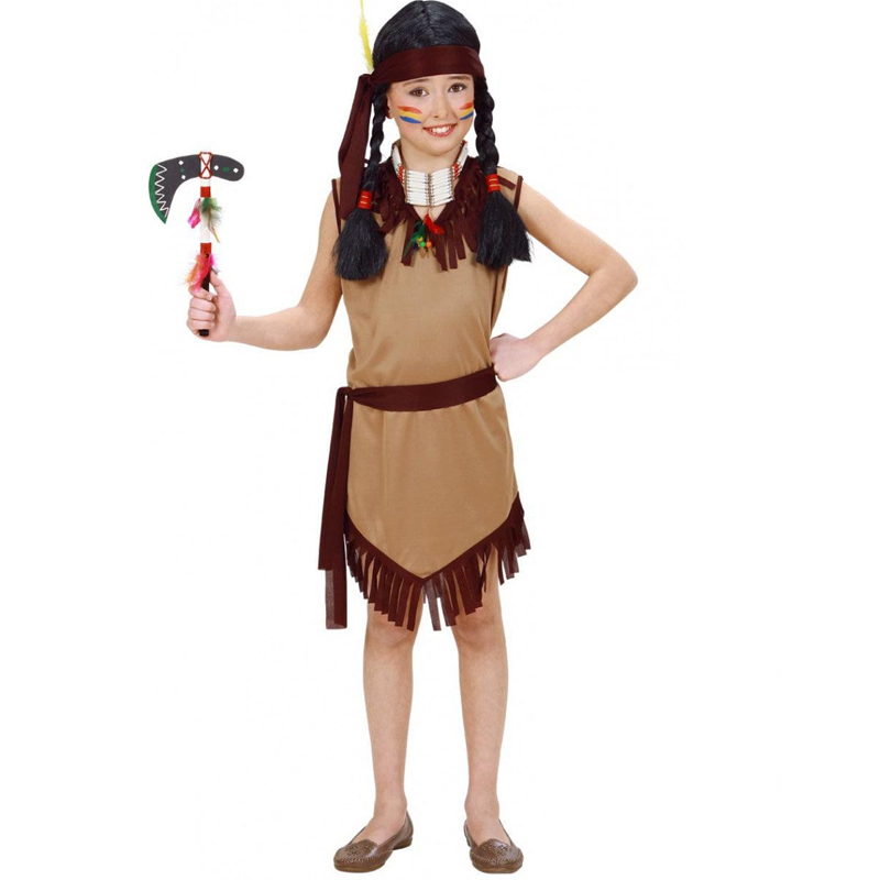 Dětský kostým na maškarní - Krásná indiánka