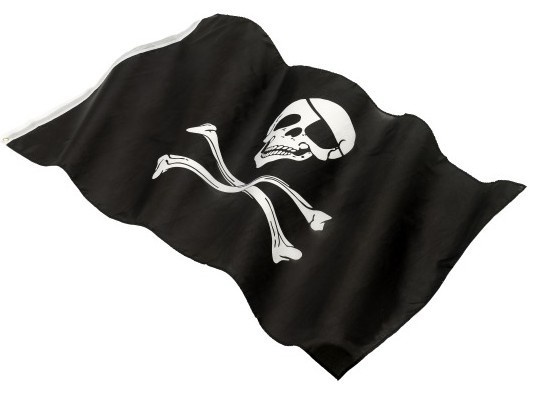 Pirátská vlajka - 90 x 150 cm