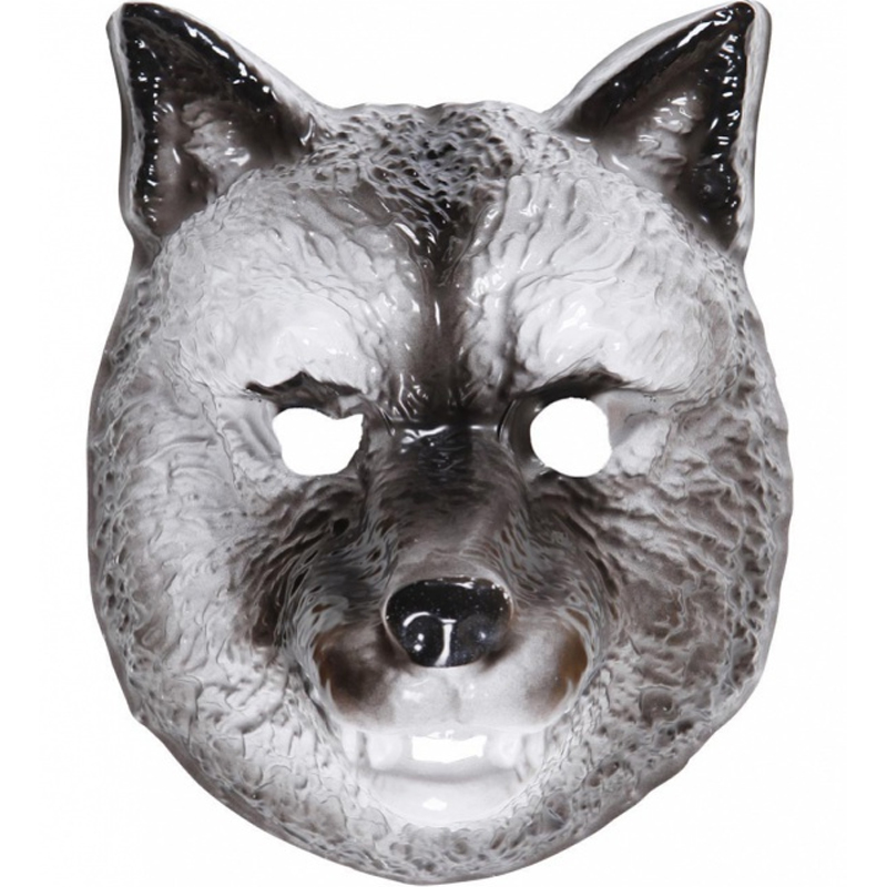 Dětská plastová maska - Vlk