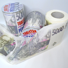 Toaletní papír - Toaleťák - 5000 Kč barevný