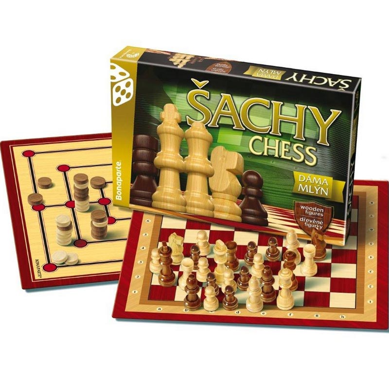 Soubor her - Šachy, dáma a mlýn