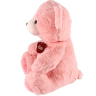 Sedící plyšový medvěd 40 cm růžový