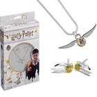 Harry Potter set náhrdelník a náušnice - Zlatonka
