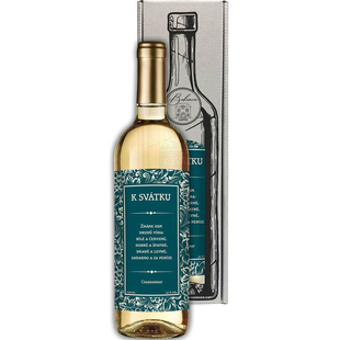 Dárkové bílé víno k svátku - Chardonnay 0,75 l