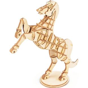 Dřevěné 3D puzzle Kůň