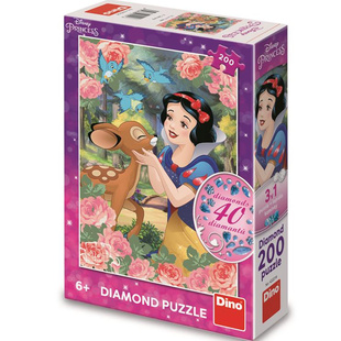 Diamond puzzle 200 dílků - Sněhurka a srnka