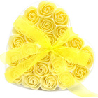 Sada 24 mýdlových květů - Žluté růže