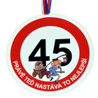 Medaile k 45. narozeninám