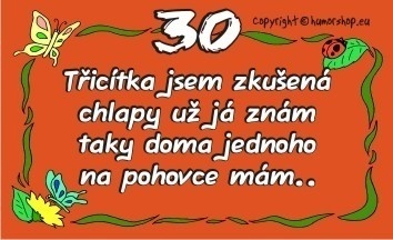 Prani K 30 Narozeninam Pro Zenu Karticka