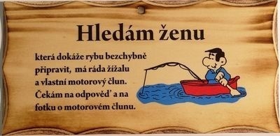 Darek Pro Rybare Na Poveseni Hledam Zenu