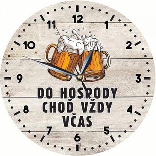 Dřevěné hodiny – Do hospody včas
