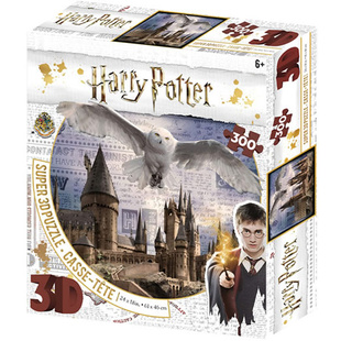 Harry Potter 3D puzzle - Bradavice a Hedvika 300 dílků