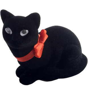 Krabička na šperk - Černá kočka