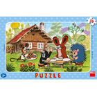 Dětské puzzle 15 dílků - Krtek na návštěvě