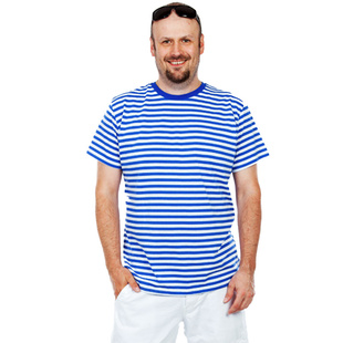Pánské kvalitní námořnické tričko pruhované