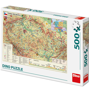 Puzzle 500 dílků - Mapa České republiky