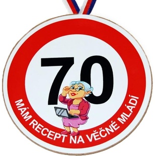 Medaile k 70. narozeninám pro ženu - Mám recept