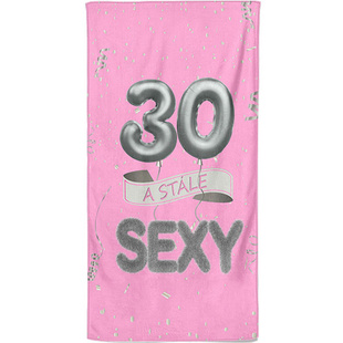 Osuška - 30 a stále sexy - růžová