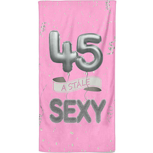 Osuška - 45 a stále sexy - růžová