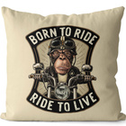 Polštář pro motorkáře - Born to ride