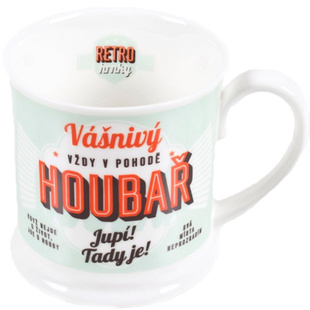 Retro hrnek - Houbař