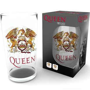 Sklenice s logem kapely Queen (500 ml)