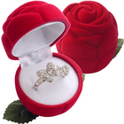 Krabička na prsten či náušnice - Květ růže