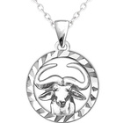 Stříbrný náhrdelník Minet Zodiac znamení BÝK