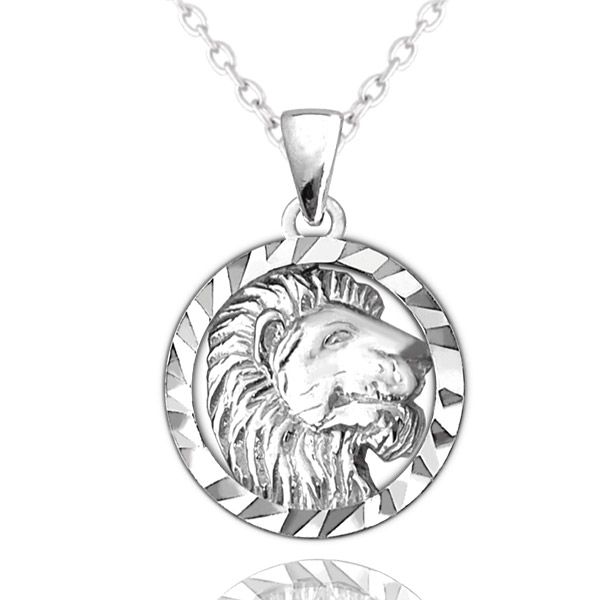 Stříbrný náhrdelník Minet Zodiac znamení LEV