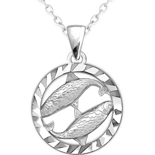 Stříbrný náhrdelník Minet Zodiac znamení RYBY