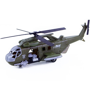 Vojenská helikoptéra se zvukem a světlem 42 cm