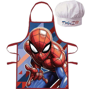 Dětská zástěra s kuchařskou čepicí Spiderman