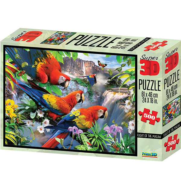 3D puzzle - Papoušci 500 dílků