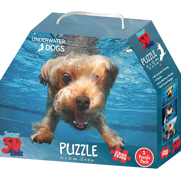 3D puzzle - Pejsci pod vodou 3v1
