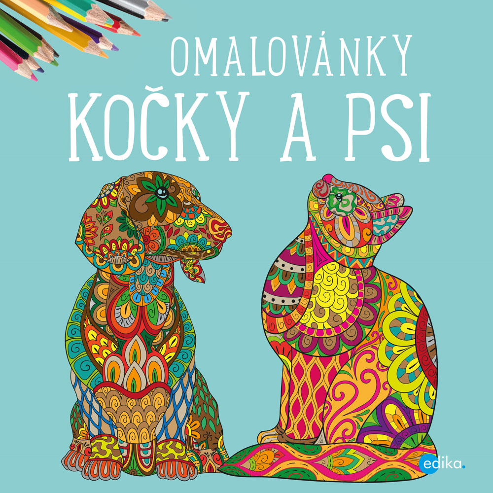 Kočky a psi - omalovánky