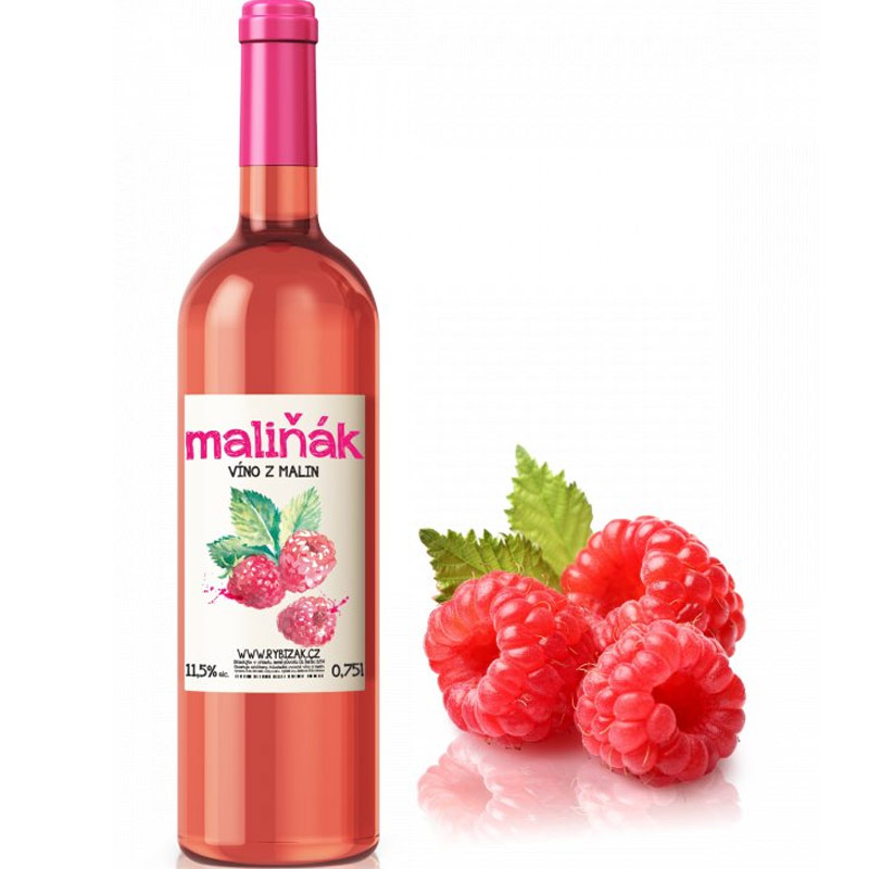 Maliňák - víno z malin 0,75 l
