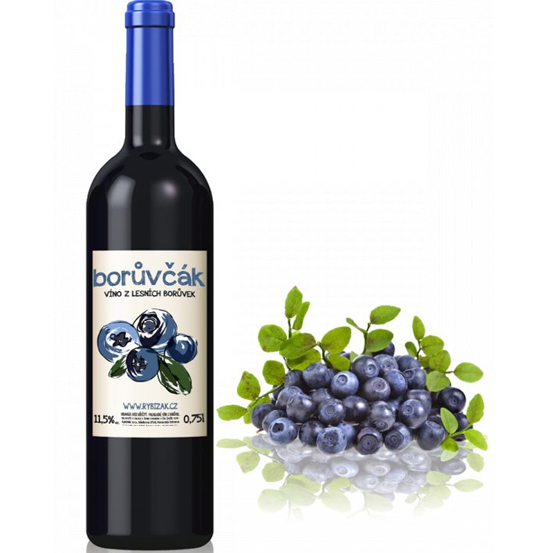 Borůvčák - víno z lesních borůvek 0,75 l