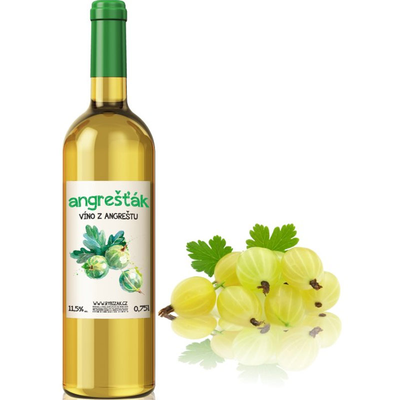 Angrešťák - víno z čerstvého angreštu 0,75 l
