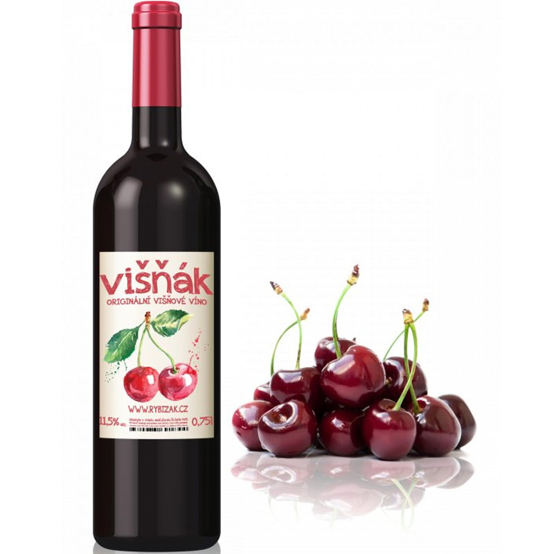 Višňák - víno z čerstvých višní 0,75 l