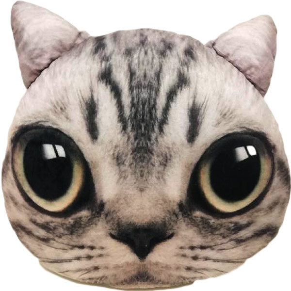3D polštář kočka s výraznýma očima