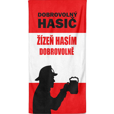 Osuška - Dobrovolný hasič - žízeň hasím dobrovolně