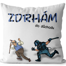 Polštář pro muže - Zdrhám do důchodu