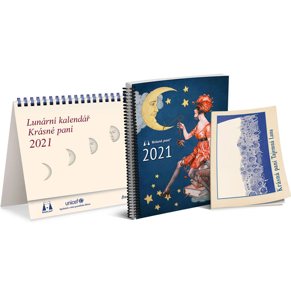 Lunární kalendář Krásné paní s publikací 2021