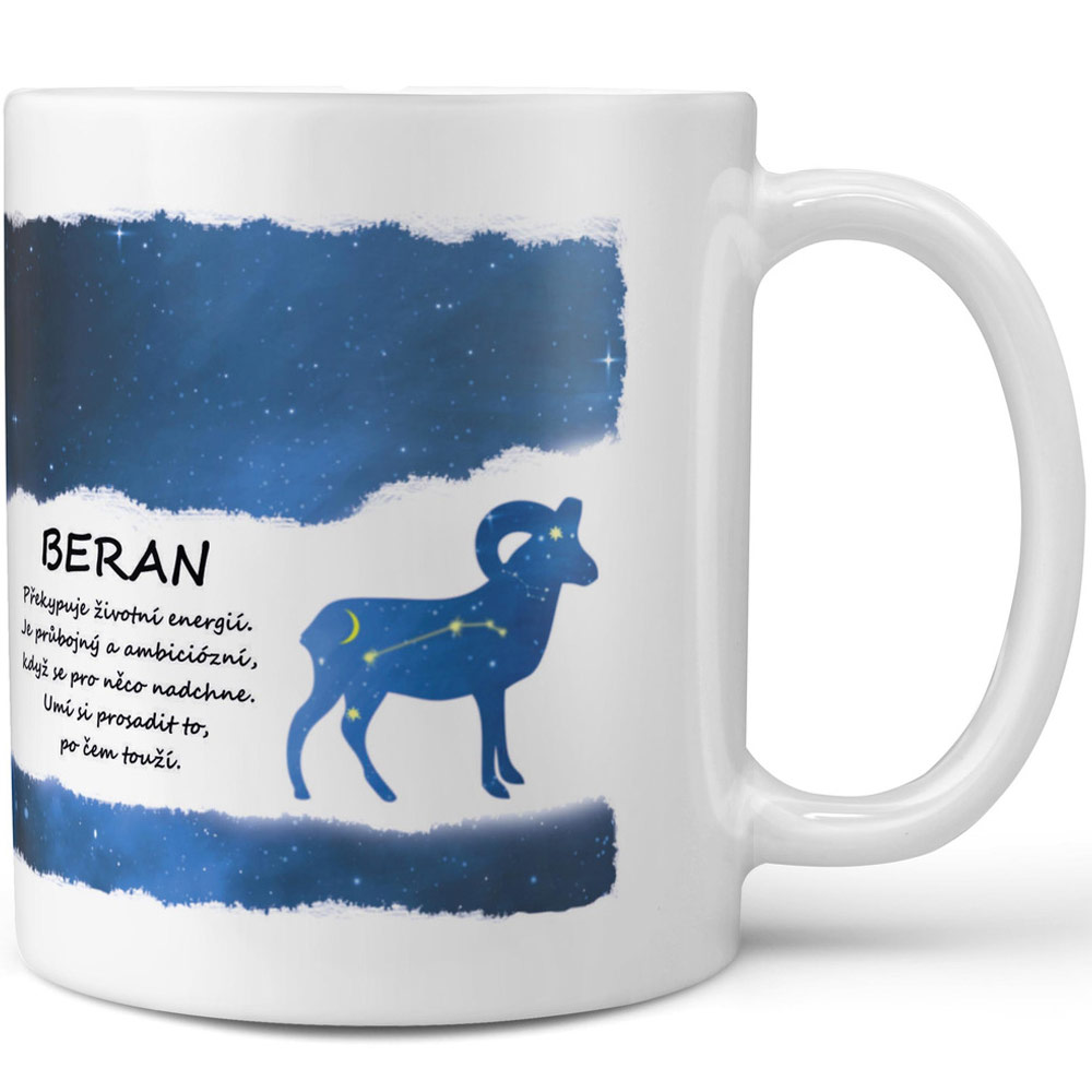 Hrnek Beran - modrý