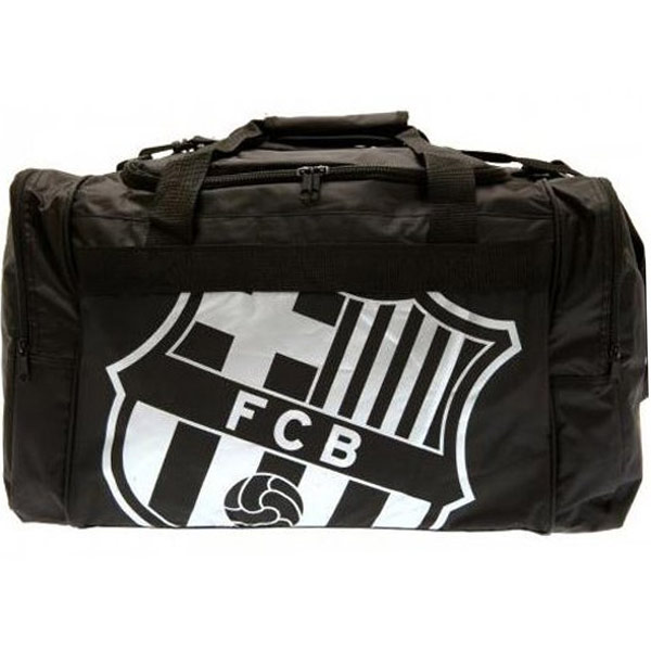 Sportovní taška FC Barcelona - černá se znakem